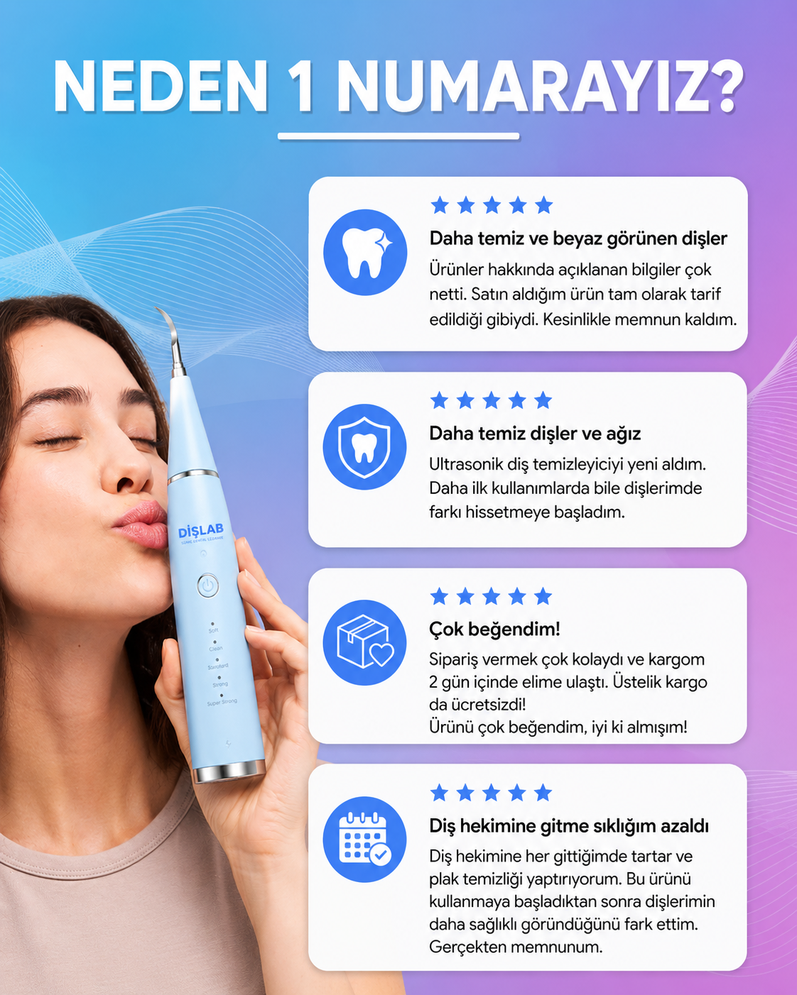 Ultrasonik Diş Temizleyecisi seti
