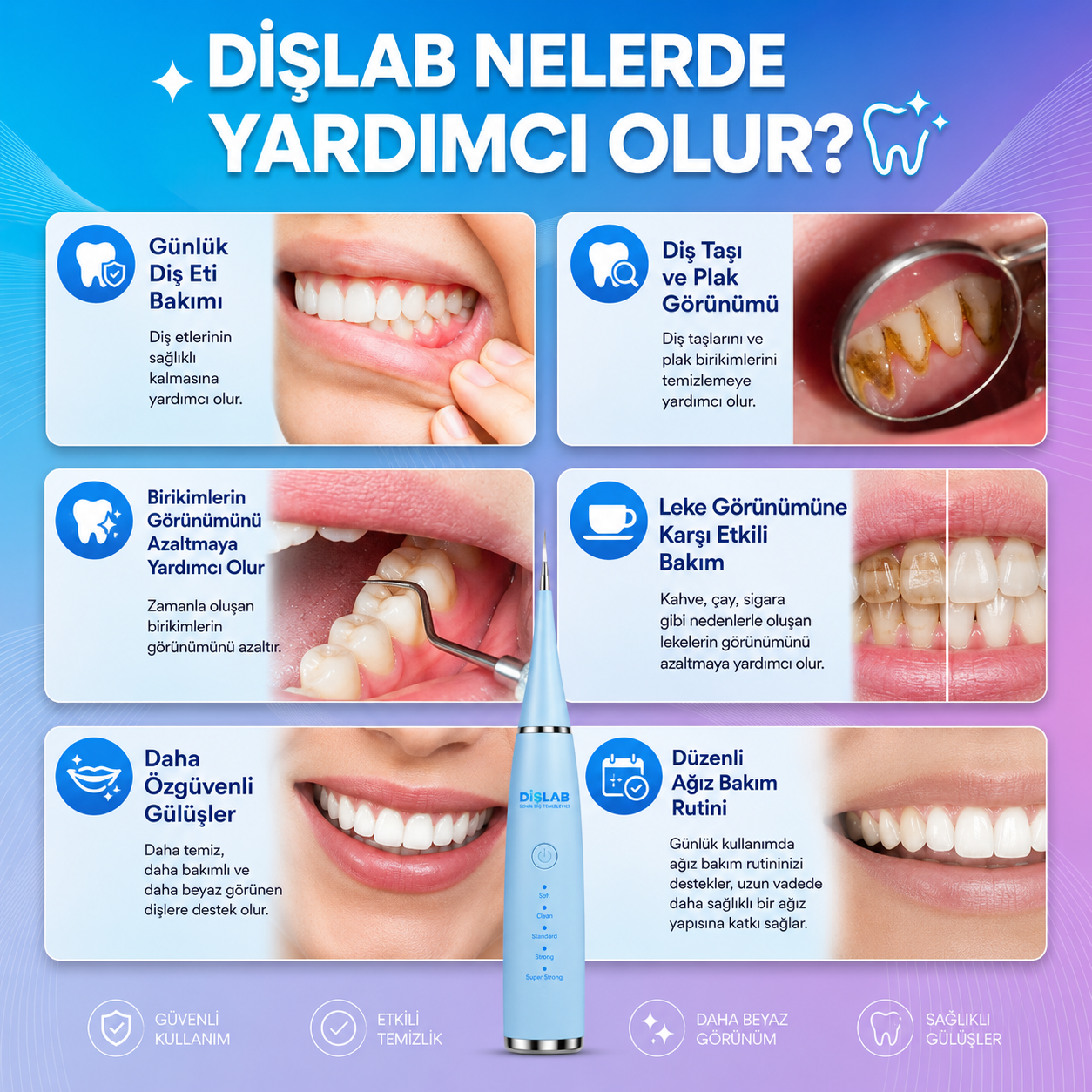 Ultrasonik Diş Temizleyecisi seti